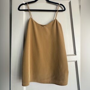 Scotch & Soda Khaki/Olive Green Mixed Media Camisole Top